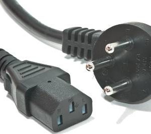 Cable כבל חשמל למחשב (כבל קומקום) אורך 1.5 מטר שחור