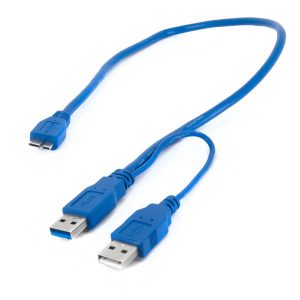 מתאם USB 3.0 Y  Cable USB 3.0 TO Micro TYPE B and Standard USB
