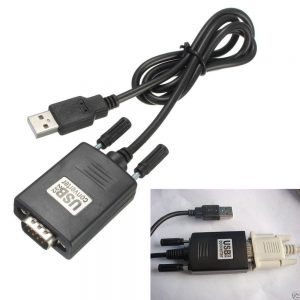 RS-232 Serial  To USB 2.0 Cable Adapter Converter For Win 7 8 10 מתאם