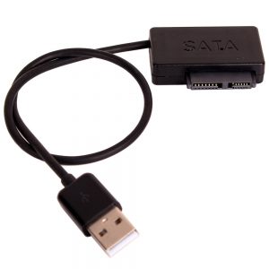 מתאם / ממיר USB 2.0 to 7+6 13 Pin Slimline Slim SATA II Laptop CD/DVD Drive Adapter Cable