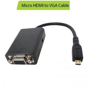 Micro HDMI to VGA Video/Audio Converter מתאם