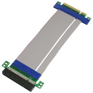 PCI-E 8X Slot Riser Card Extender Extension Ribbon Flex Cable Adapter מתאם