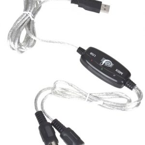 USB TO MIDI Converter Cable – PC to Music Keyboard כרטיס קול