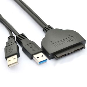 מתאם USB 3.0 to SATA 22 Pin 2.5" Hard disk driver Adapter With USB Power cable
