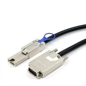 External Infiniband SFF-8470 to Mini SAS SFF-8088 cable, 1.0m כבל