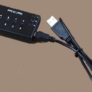 Hexin USB 2.0 Sound Card Adapter כרטיס קול