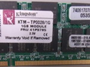 KINGSTON KTM-TP0028/1G DDR 1GB 266MHz SODIMM זכרון למחשב נייד