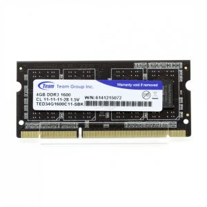 זכרון למחשב נייד TEAM ELITE TED34G1600C11-SBK 4GB DDR3 1600mhz  1.5v SODIMM