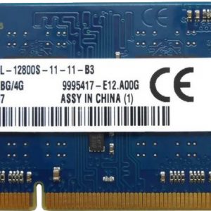 זכרון למחשב נייד Kingston ASU16D3LS1KBG/4G 4GB PC3L-12800S DDR3 1.35V  SODIMM