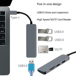 USB Type-C TO USB 3 Hub + CARD READER Adapter for MacBook Pro