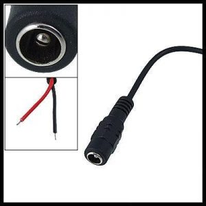DC feMale end Jack Power Cable End Pigtail for CCTV Security Camera