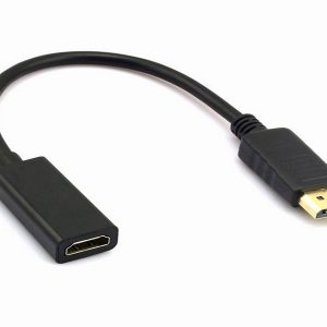 Display Port Male to HDMI Female Cable Converter Adapter מתאם