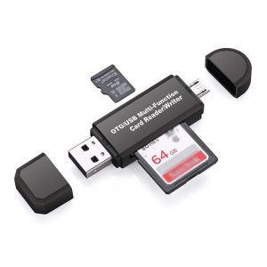 USB 2.0 +Micro USB OTG TO SDHC SDXC Micro SD Memory Card Reader קורא כרטיסים