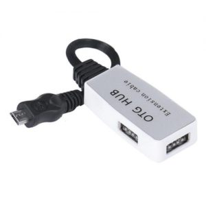 Mini OTG 2 In 1 USB 2.0 3 Port Power LED Hub מתאם / ממיר / מפצל