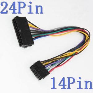ATX PSU 24Pin Female To 14Pin Male power Cable For IBM Lenovo Q77 B75 A75 Q75 מתאם