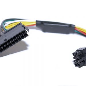ATX 24pin to 8pin Power Supply Cable 18AWG for DELL Optiplex 3020 7020 90 מתאם