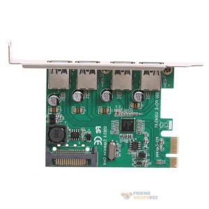 SSU U3N04S 4 PORT PCI-E to USB 3.0 Adapter – NEC720201 main control chip מתאם