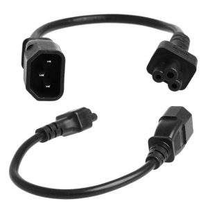 כבל IEC Male (C14) To MIKEY MOUSE Female (C5) Adapter Cable 30CM