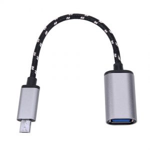 Micro USB Male To USB Female OTG Cable  Adapter for Android Cell Phone Tablet מתאם