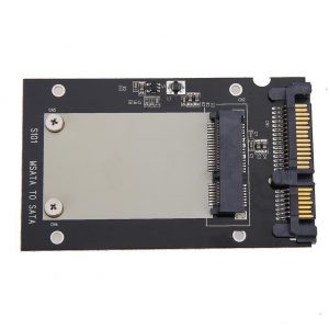 Black  mSATA SSD to 2.5" SATA  Convertor mSATA-SATA Adapter Card ממיר