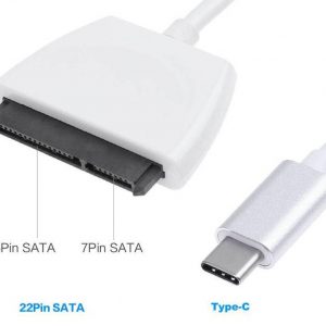 USB3.1 Type-C to 22 Pin SATA  SDD  Hard Drive Adapter Cable כבל