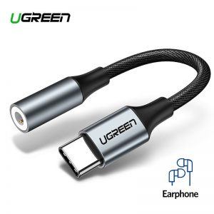 Ugreen  USB C to 3.5mm AUX Headphone Adapter Type C Jack  Earphone Cable מתאם