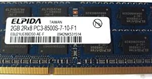 זכרון למחשב נייד ELPIDA EBJ21UE8BDS0-AE-F 2GB DDR3 PC3-8500 1066mhz CL7 SODIMM