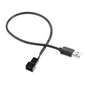 USB 2.0 A Male To 3-Pin Connector  Adapter Cable For 5V Computer PC Fan
