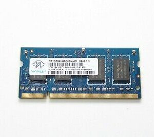זכרון למחשב נייד NANYA NT1GT64U8D0FN-AD 1GB PC2-6400S DDR2 800MHz CL6 SODIMM