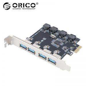 ORICO ORICO-PNU-4U 4-Port PCI-E to USB 3.0 NEC D720201 PCI Express Card Adapter For Desktop מתאם