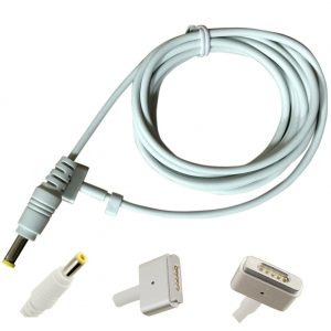 כבל Magsafe2  Adapter  45W  60W  85W  DC Cable T  Plug to DC 5.5 x 2.5mm for Macbook