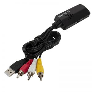 מתאם HDMI to AV  RCA Cable Video  Audio Adapter Converter Component for HD TV