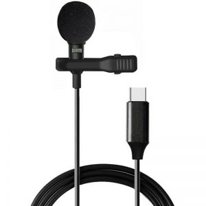Universal Type-C USB Mini Lavalier Lapel Microphone Clip-on Mic FOR Mobile Phone מיקרופון