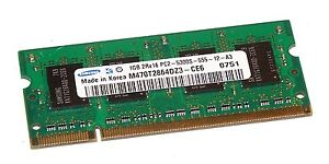 זכרון למחשב נייד SAMSUNG M470T2864DZ3-CE6 DDR2 1GB 667MHz CL5 SODIMM