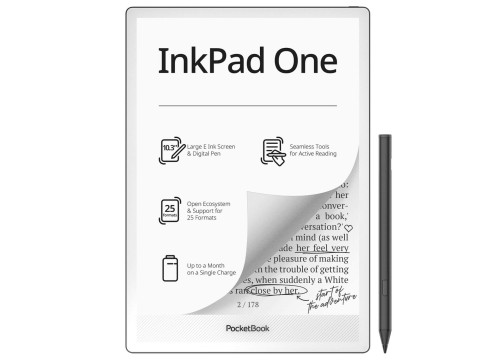 ספר אלקטרוני PocketBook 10.3" InkPad One צבע שחור מט PB1030-8-WW