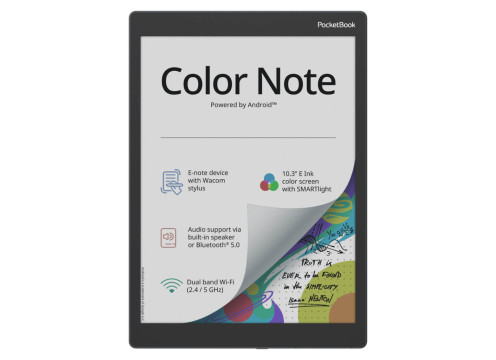 ספר אלקטרוני PocketBook 10.3" Color Note בצבע ים סוער  PB1041-1-WW