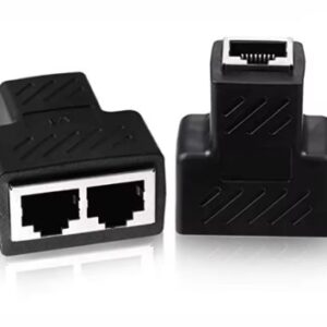 RJ45 Cat7 / Cat6 Ethernet Network Connector Splitter Adapter  מתאם