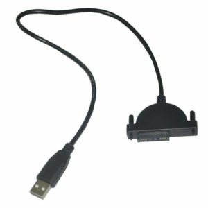 USB  to Sata  DVD Burner CD  Rom Adapter Converter Cable For Laptop Optical drive כבל