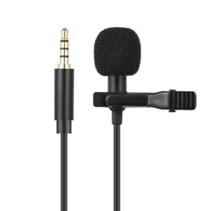 3.5mm clip on lavalier  lapel microphone wired condenser mini mic מקרופון