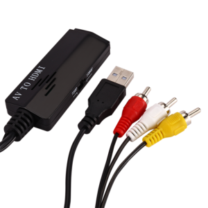 מתאם AV to HDMI  Male to 3  RCA  Video Audio Component Converter Adapter Cable