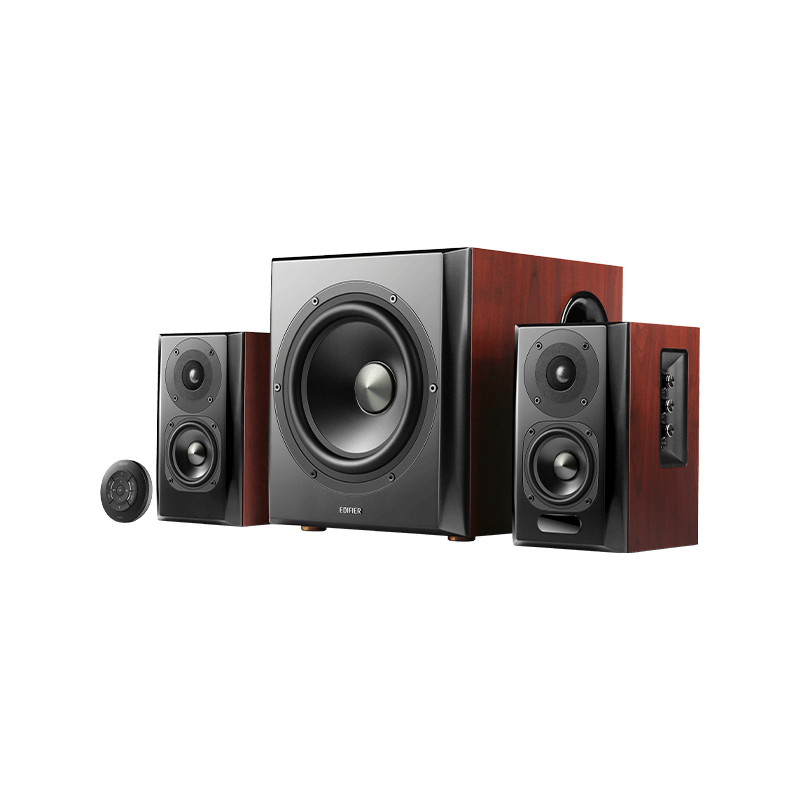 Edifier S350DB 150W RMS – Bookshelf Speaker+Sub 2.1 Speaker(brown)