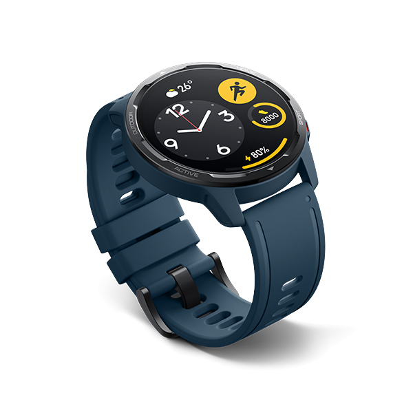 שעון ספורט חכם ומתקדם כולל תמיכה מלאה בעברית דגם Xiaomi Watch S1 Active בצבע כחול
