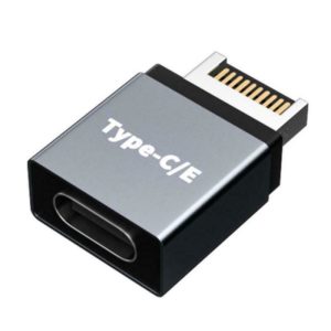Type E adapter  Male  to USB-C Female Connectorמתאם