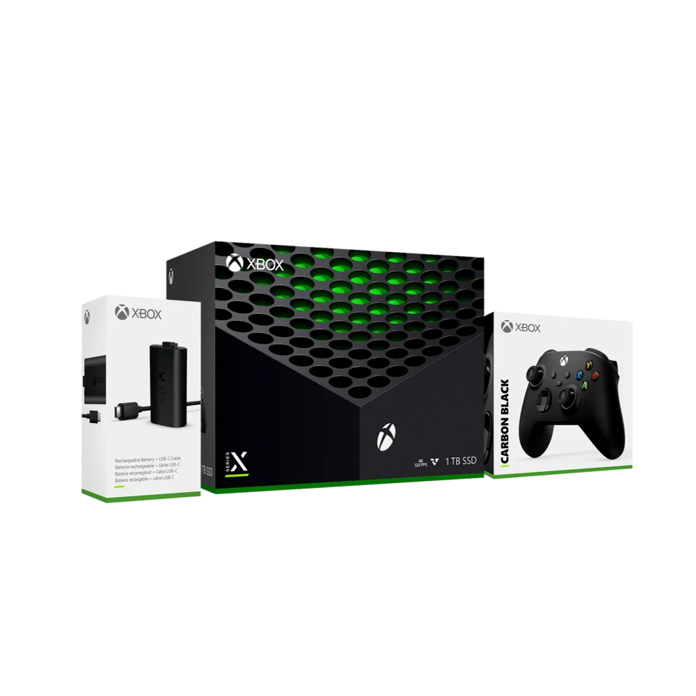 חבילת גיימינג הכוללת קונסולת Xbox Series X + מטען ובקר Series S | X מבית XBOX 10362-000-69