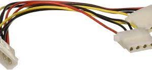 כבל Molex (5.25 Male) / Molex(2X 5.25 Female) Power Splitter Cable