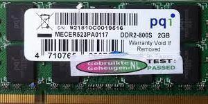 PQI MECER523PA0117 DDR2  2GB 800 MHz CL5 Non-ECC SODIMM Memory