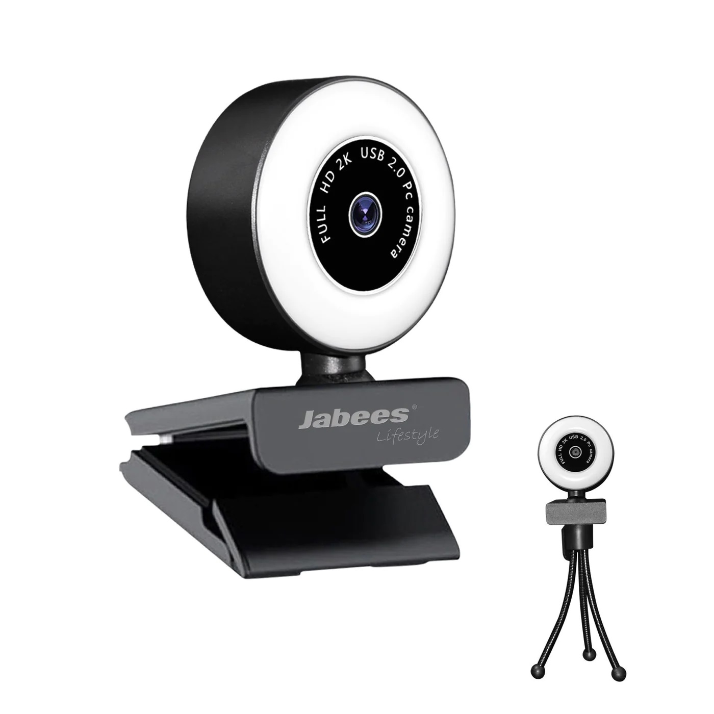 Beecam Ring with Ring Light – 2K High Definition Webcam