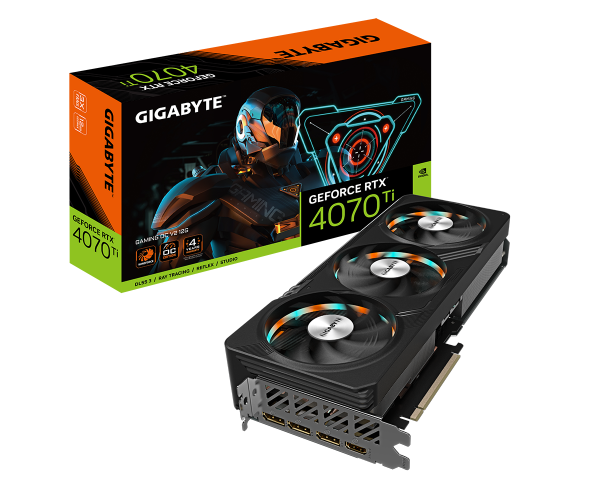 כרטיס מסך Gigabyte GeForce GV-N407TGAMING OCV2-12GD RTX 4070 Ti Gaming OC V2 12GB
