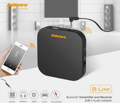 B-Link Bluetooth Transmitter and Receiver 2-in-1 Wireless Audio Adapter