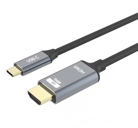 USB C ל-HDMI זכר באורך 1.8 מטר, תומך 4K@144HZ 8K@60Hz כבל